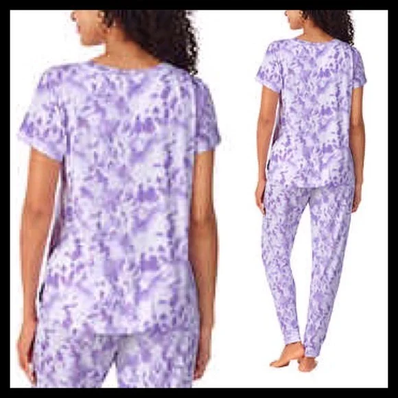 Jane & Bleecker Ladies Tee & Jogger Pajama Set - Picture 6 of 7